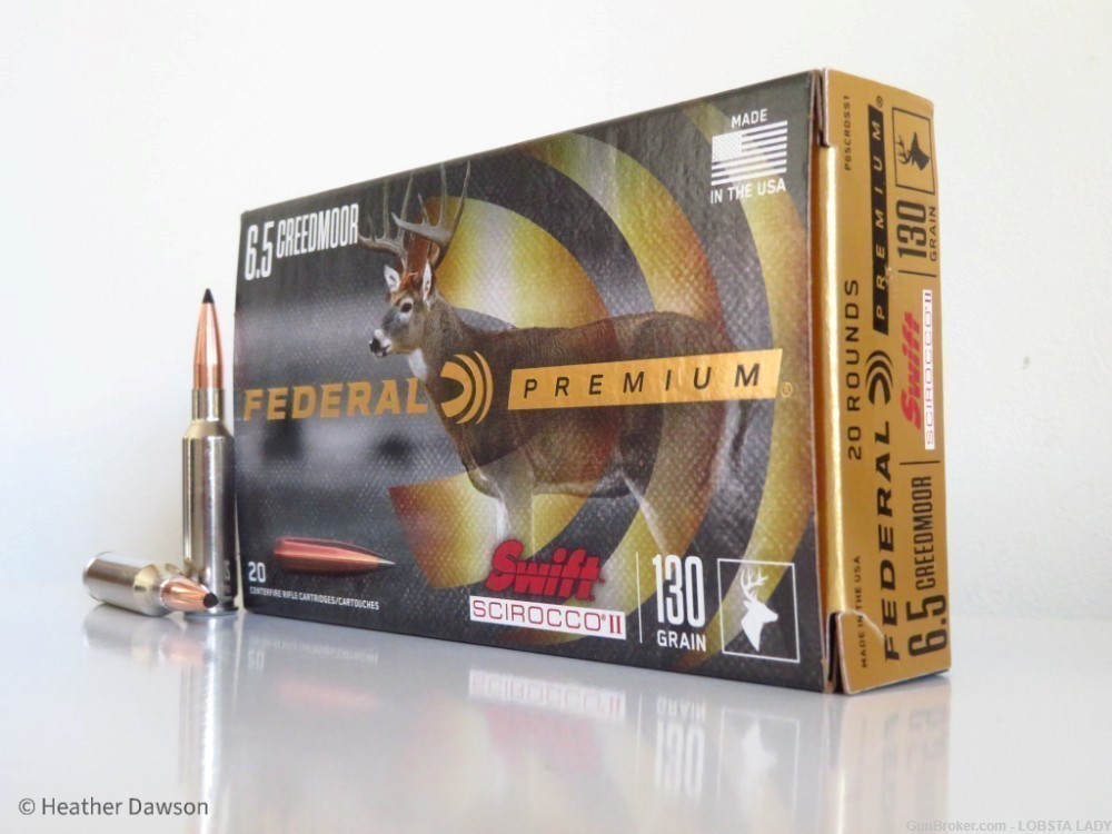 Federal Premium 6.5 Creedmoor Swift Scirocco II 130GR Polymer Tip P65CRDSS1-img-0