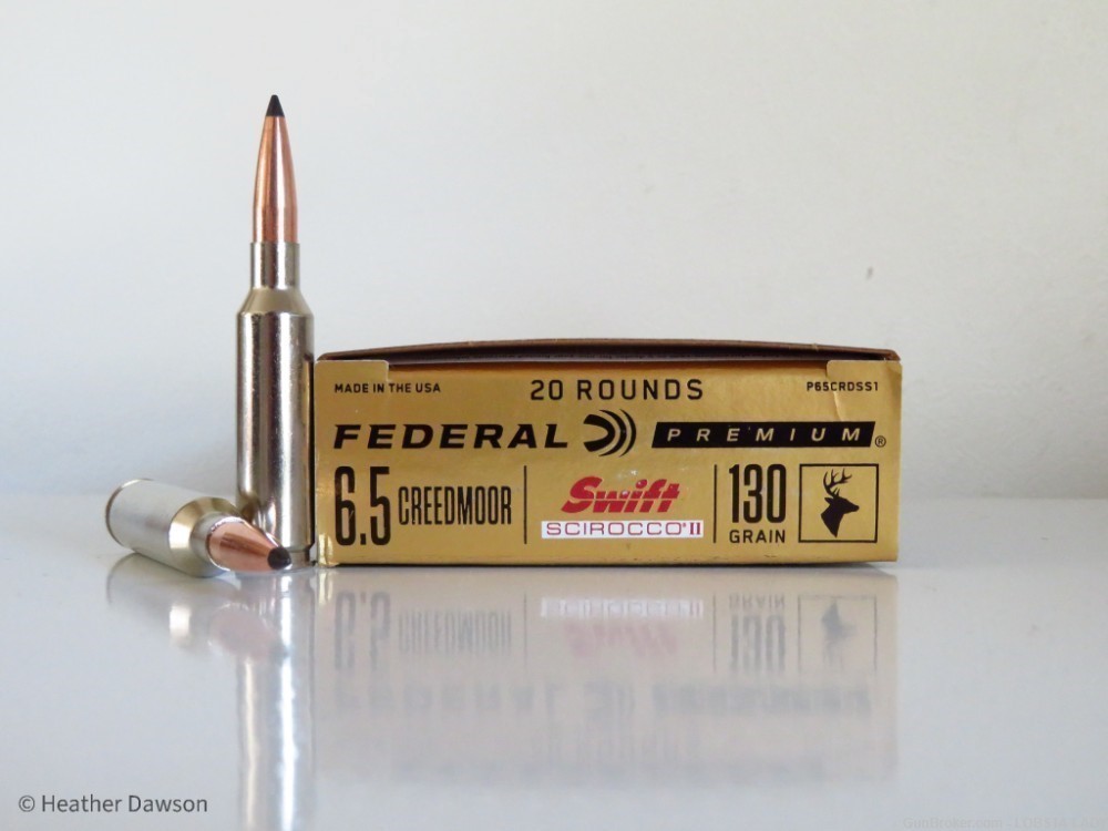 Federal Premium 6.5 Creedmoor Swift Scirocco II 130GR Polymer Tip P65CRDSS1-img-1