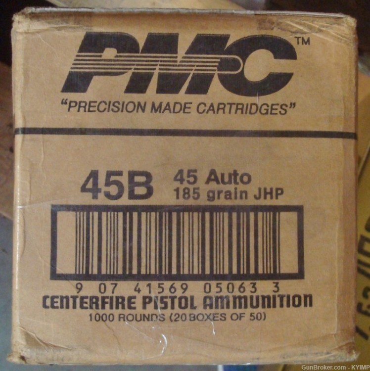 200 PMC .45 acp JHP 185 grain 45B new Brass Hollow Point Ammunition-img-5