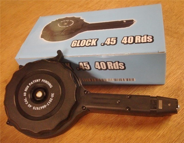 Glock 45 acp 40 round New Rotary Drum magazine Korean-img-2