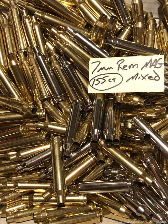 7mm Remington Magnum brass nickel casings-img-3