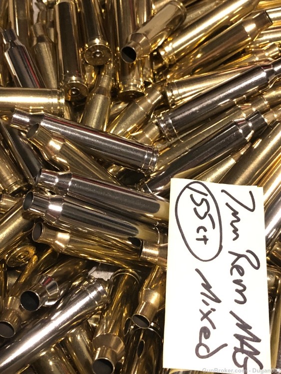 7mm Remington Magnum brass nickel casings-img-4