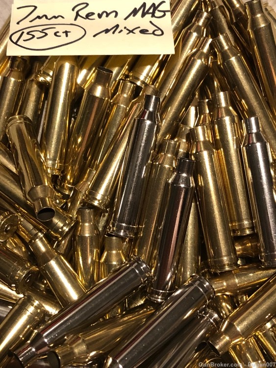 7mm Remington Magnum brass nickel casings-img-5