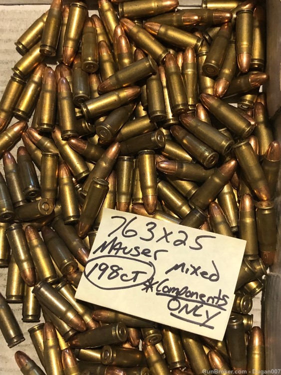 7.63x25 Mauser ammo components only penny auction no reserves-img-3