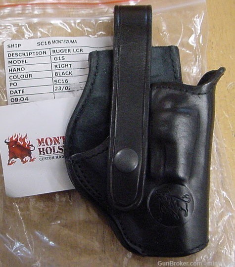 Montezuma Field  Holster Ruger LCR Black   -img-0