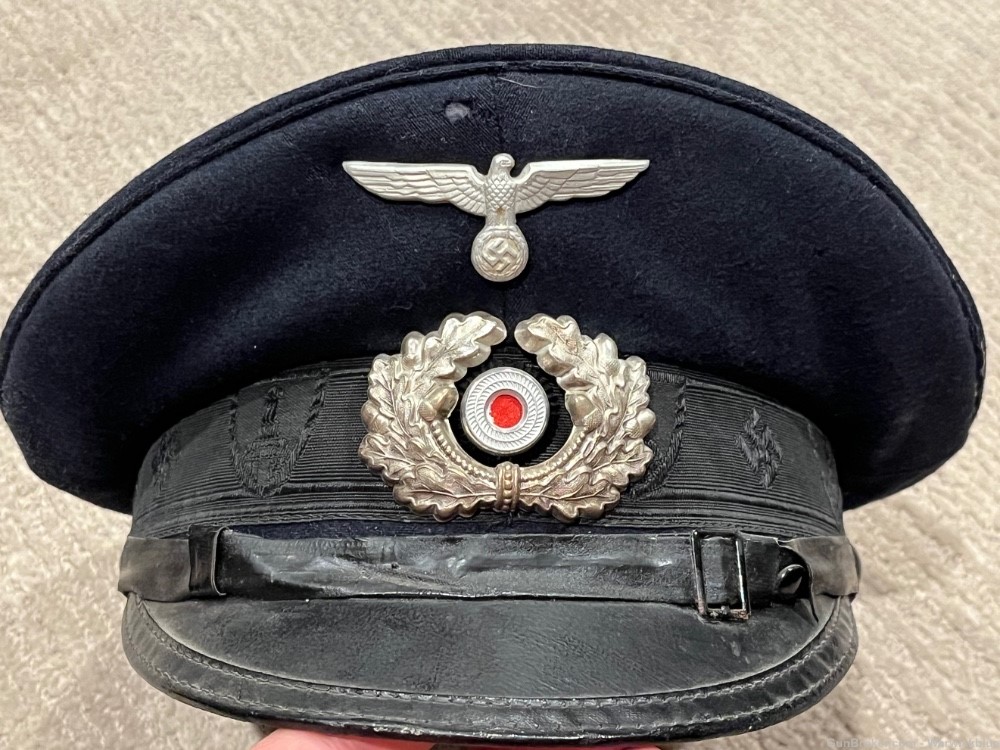 German WW2 Veteran’s Visor Hat - Original - Marked!-img-0