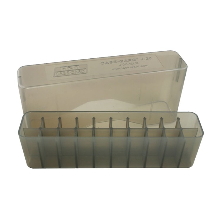 MTM Slip-Top WSM 45-70 to 30-30 20 Round Clear Smoke Ammo Box (J-20-MLD-41)-img-2