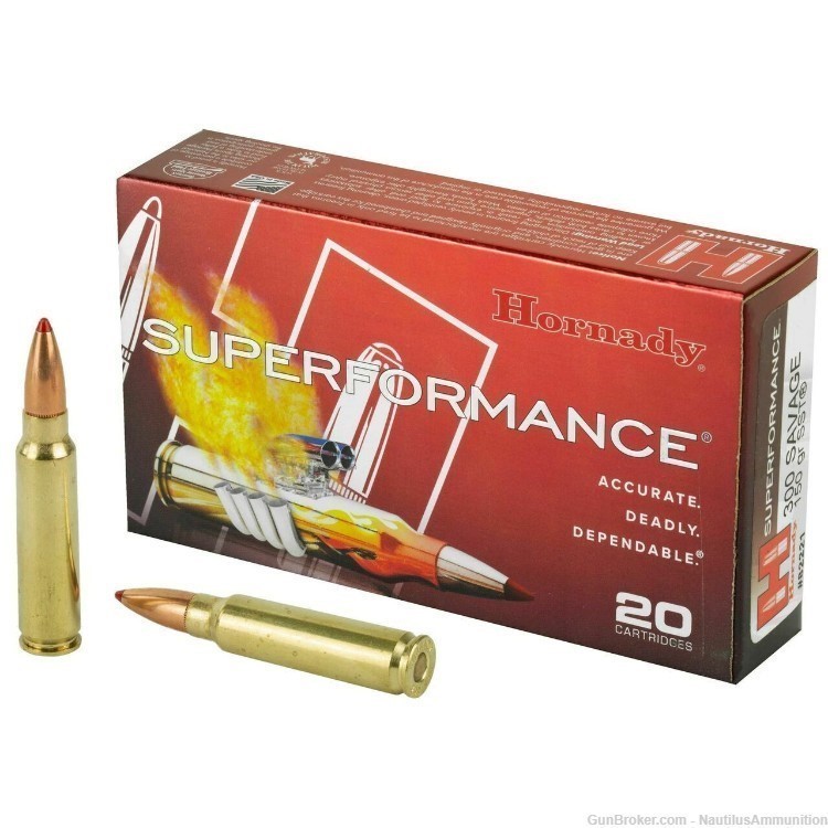 300 Savage Ammo Hornady SST 300 -Savage-img-1