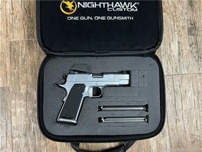 Nighthawk Custom Delegate 9mm Hard Chrome 1911 Commander