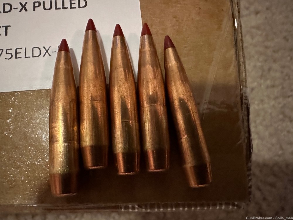175 grain ELD-X Hornady 7mm .284” bullets projectiles for reloading 250 pcs-img-1