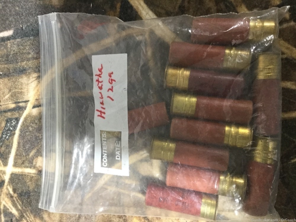 Vintage Hiawatha 12 gauge paper shotgun shells-img-0