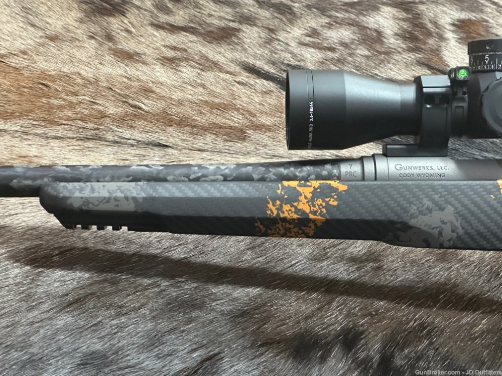 NEW GUNWERKS CLYMR 7 PRC GLR-SS 22" CARBON ORANGE LEUPOLD MARK 5HD SCOPE-img-19