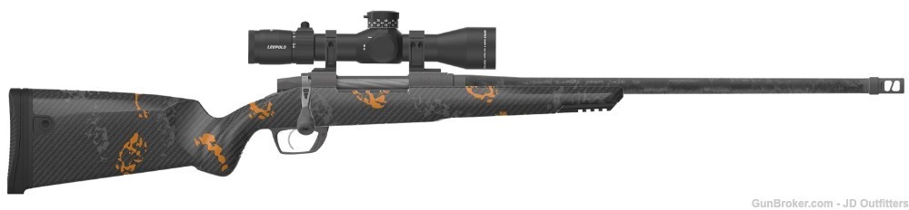 NEW GUNWERKS CLYMR 7 PRC GLR-SS 22" CARBON ORANGE LEUPOLD MARK 5HD SCOPE-img-0