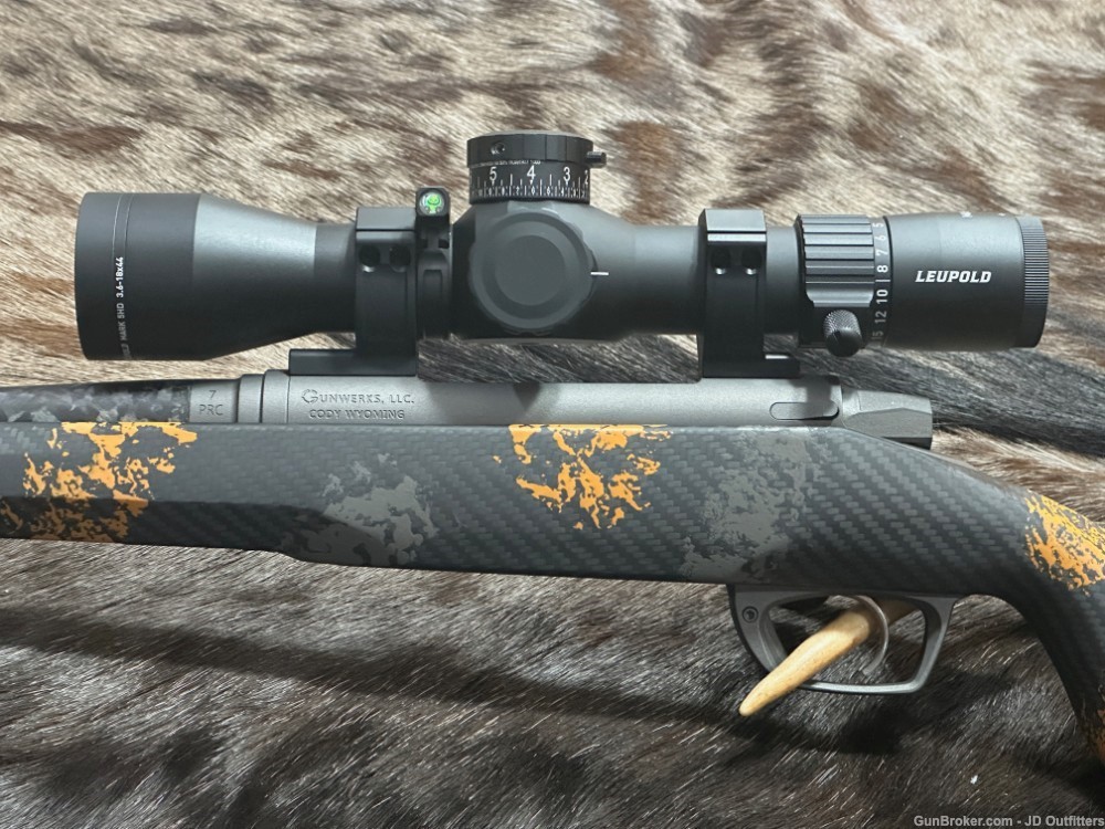 NEW GUNWERKS CLYMR 7 PRC GLR-SS 22" CARBON ORANGE LEUPOLD MARK 5HD SCOPE-img-17