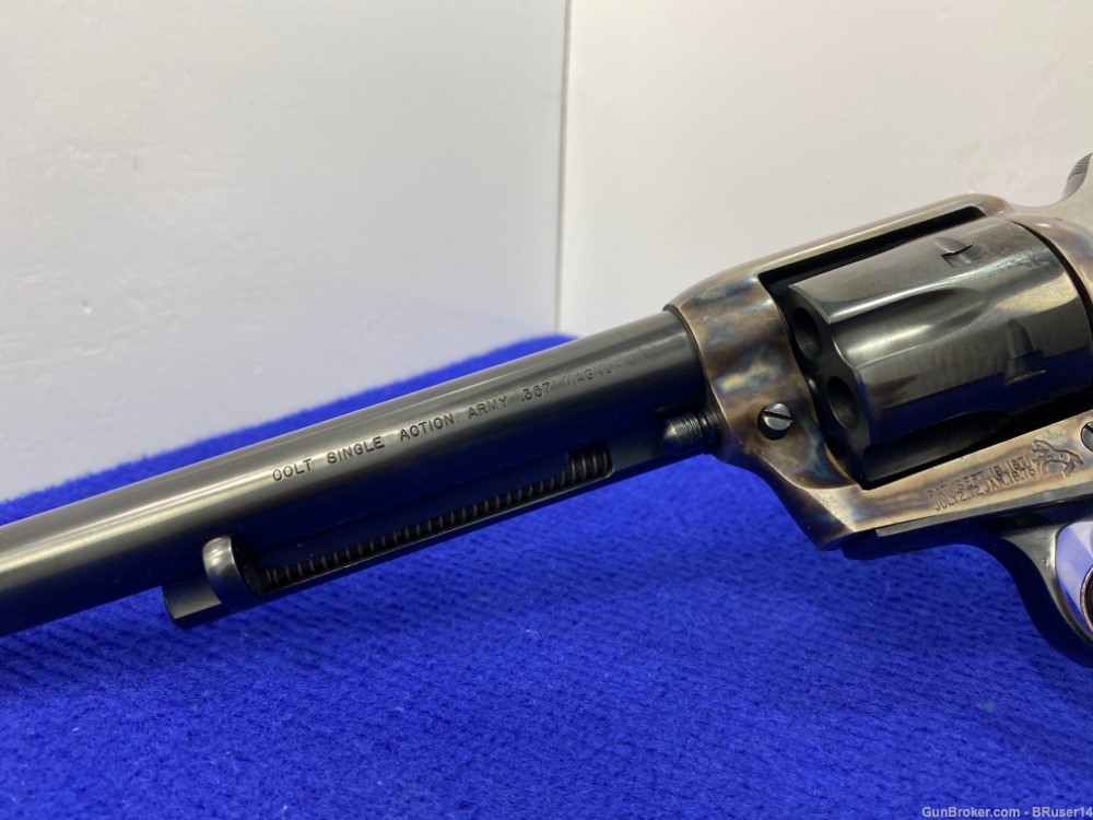 1978 Colt Single Action Army .357Mag Blue 7.5" *STUNNING 3rd GENERATION*-img-6