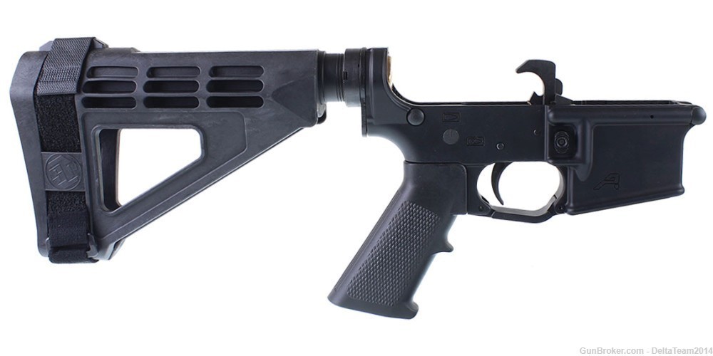 Aero Precision X15 AR15 Lower Build Kit | SBM4 Pistol Brace | Assembled-img-0