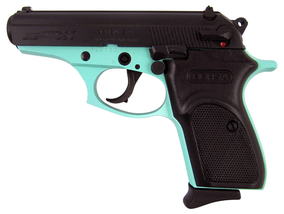 Bersa Thunder 380 ACP 3.50 Pistol Robin Egg Blue Cerakote-img-1