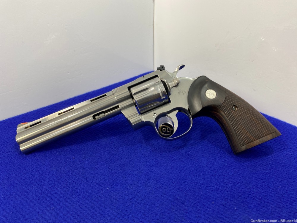 Colt Python .357 Magnum Stainless 6" *EXCELLENT CRAFTSMANSHIP*-img-11