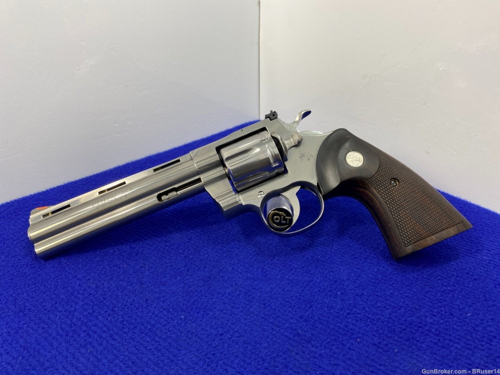 Colt Python .357 Magnum Stainless 6" *EXCELLENT CRAFTSMANSHIP*-img-3