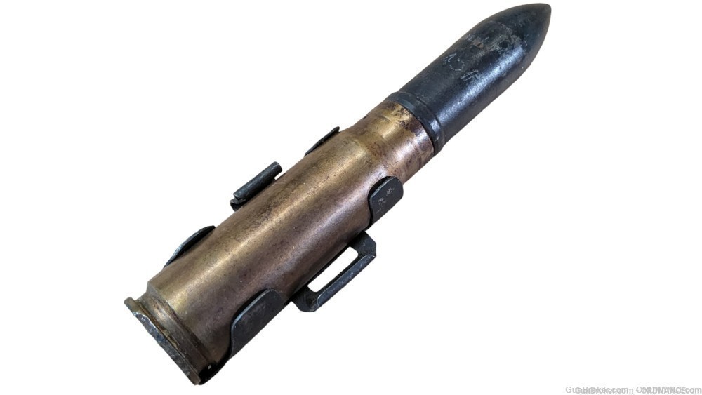 20mm German WWII A.P.I. round MG 151/20 Autocannon with link 20x82mm inert-img-0