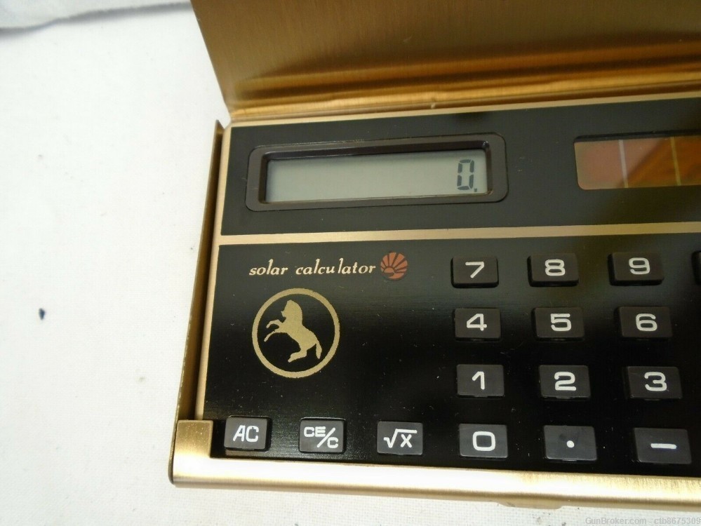 COLT Firearms Digital Solar Calculator, Classic COLT Logo, In Case-img-8