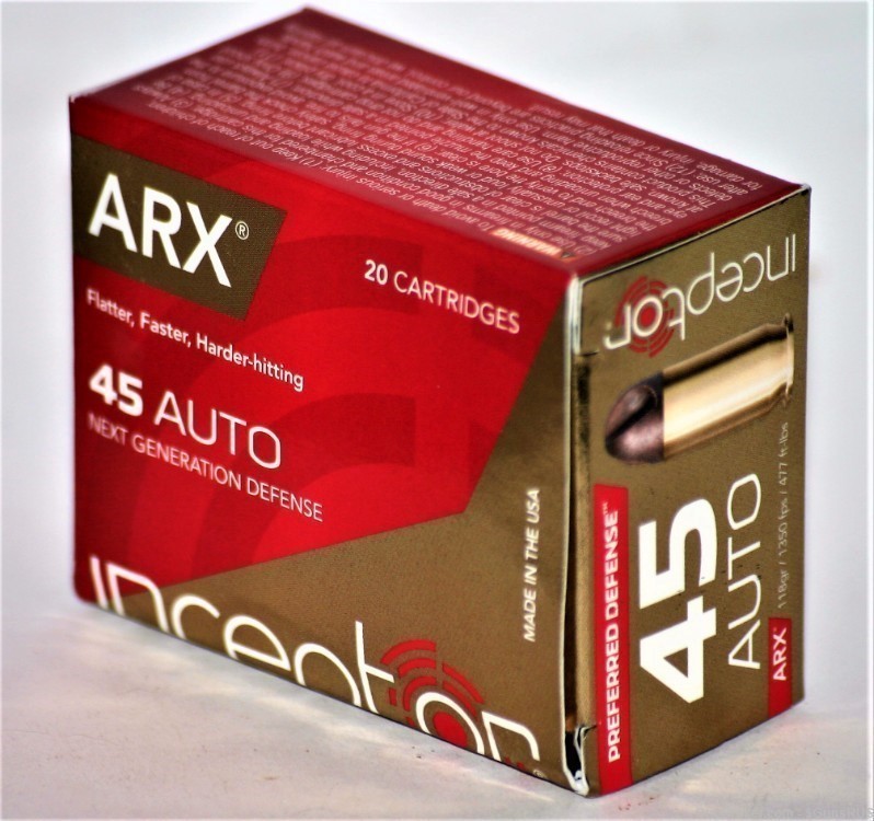 45acp ARX Inceptor Next Generation Defense 45 ACP LOW RECOIL MATRIX ARX 20-img-3