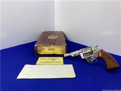 1977 Colt Viper .38spl Nickel -HOLY GRAIL COLLECTOR SNAKE- 1st Year.