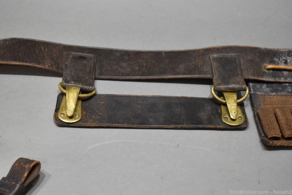 US Cavalry Belt Pattern 1882 Sherman Mills 45 Colt Rock Island Arsenal-img-3