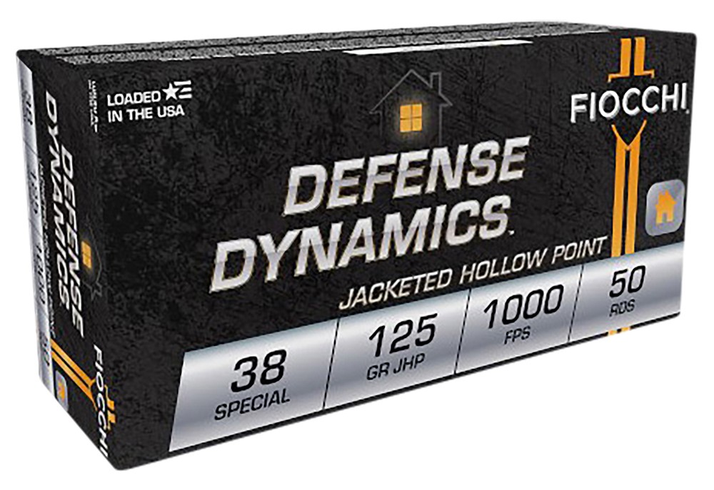   Fiocchi Defense Dynamics 38 Special 125 gr Jacket Hollow Point 50 Per Box-img-0