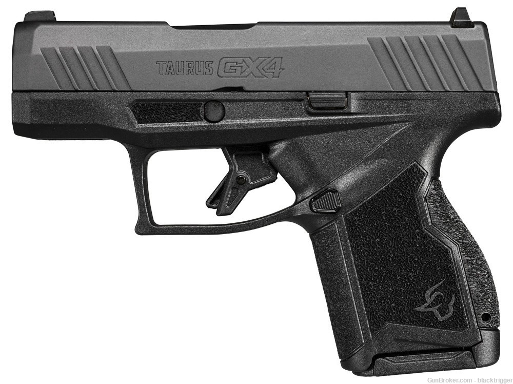 Taurus 1GX4M931 GX4 Micro-Compact 9mm 11+1 3.06" Black Slide Frame Grips   -img-1