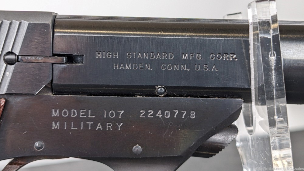 High Standard-Hamden CT|Model 107 Military Supermatic Citation|.22LR|5.5" -img-7
