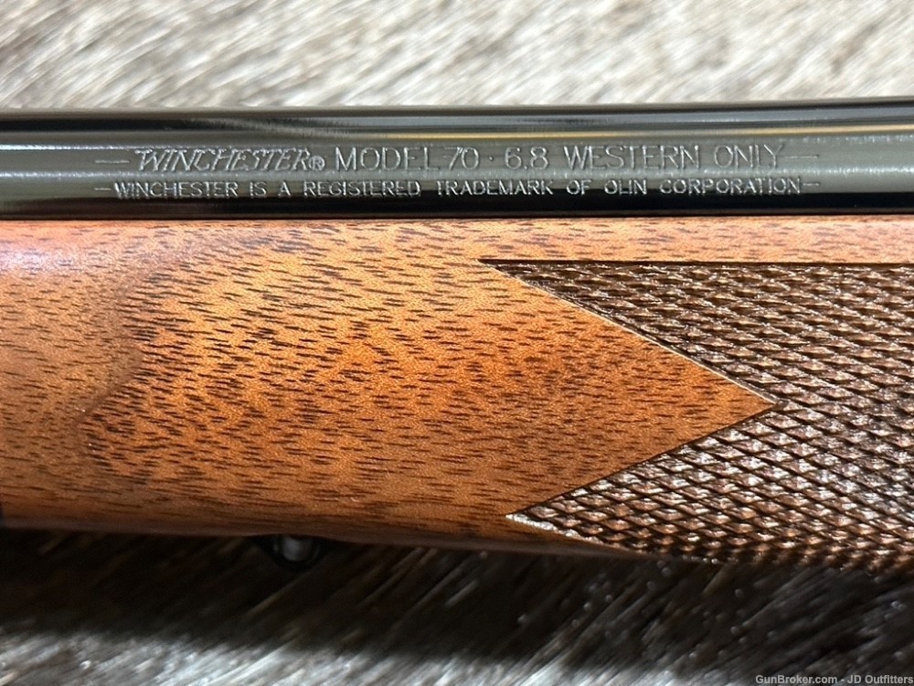 FREE SAFARI, NEW WINCHESTER MODEL 70 SUPER GRADE 6.8 WESTERN 24" GOOD WOOD-img-15