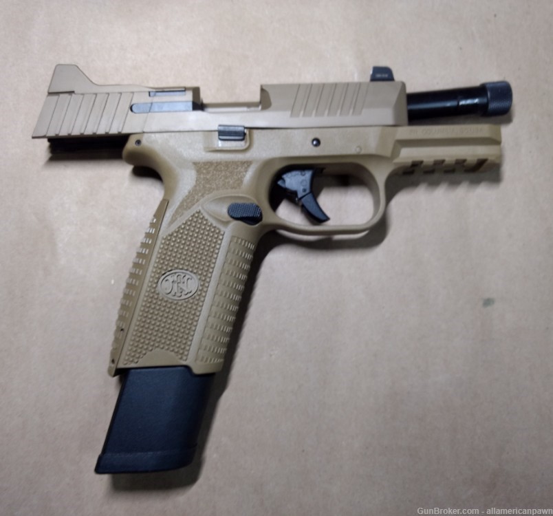 FN 509 Tactical Full Size 9mm FDE w/ 17rd + 24rd, Threaded Barrel w/ Acc.-img-7