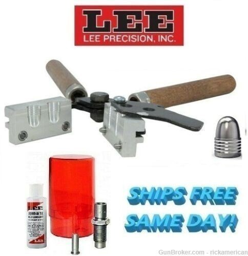 Lee 2 Cav Mold for 45 ACP/Auto Rim/ Colt & Sizing and Lube Kit! 90346+90055-img-0