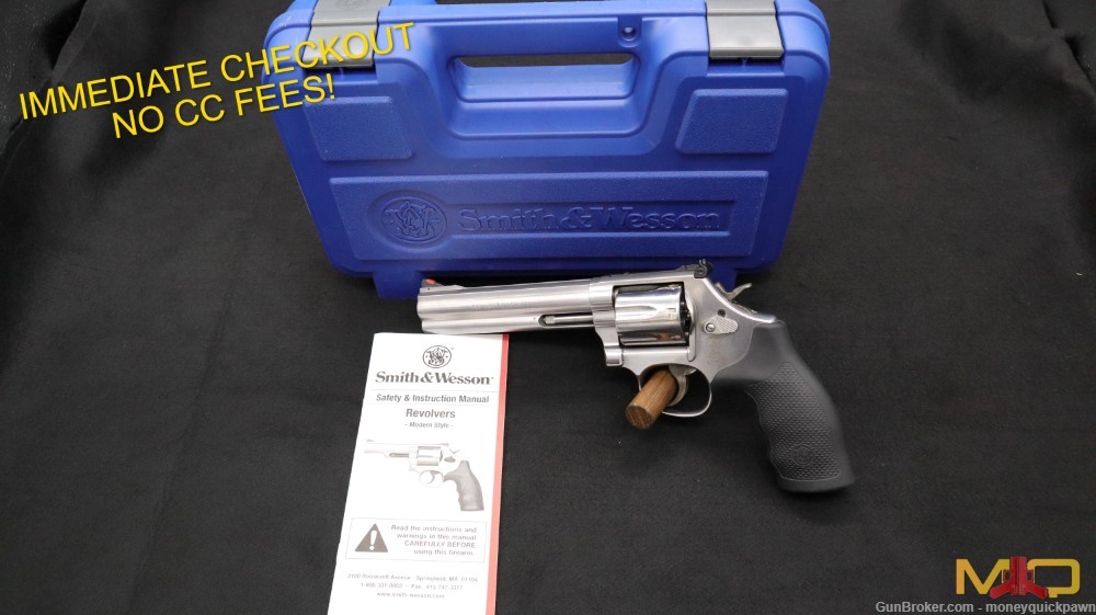 Smith & Wesson 686-6 Plus 6" 357 Mag In Case Penny Start!-img-0