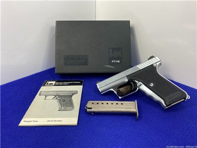 1997 H&K P7 M8 9mm Nickel 4" -HIGHLY SOUGHT AFTER MODEL- Rare Nickel Finish