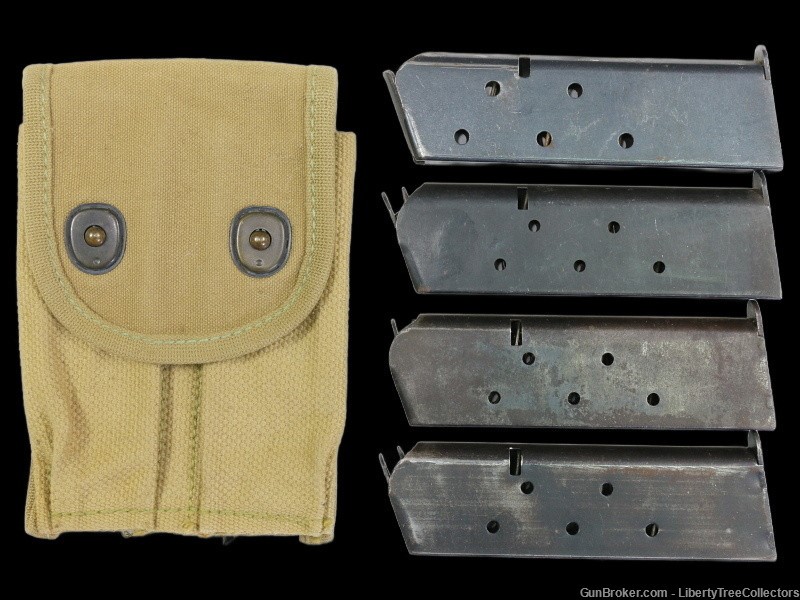 US 1911 Lot WW1 Pouch and 4 Magazines-img-0