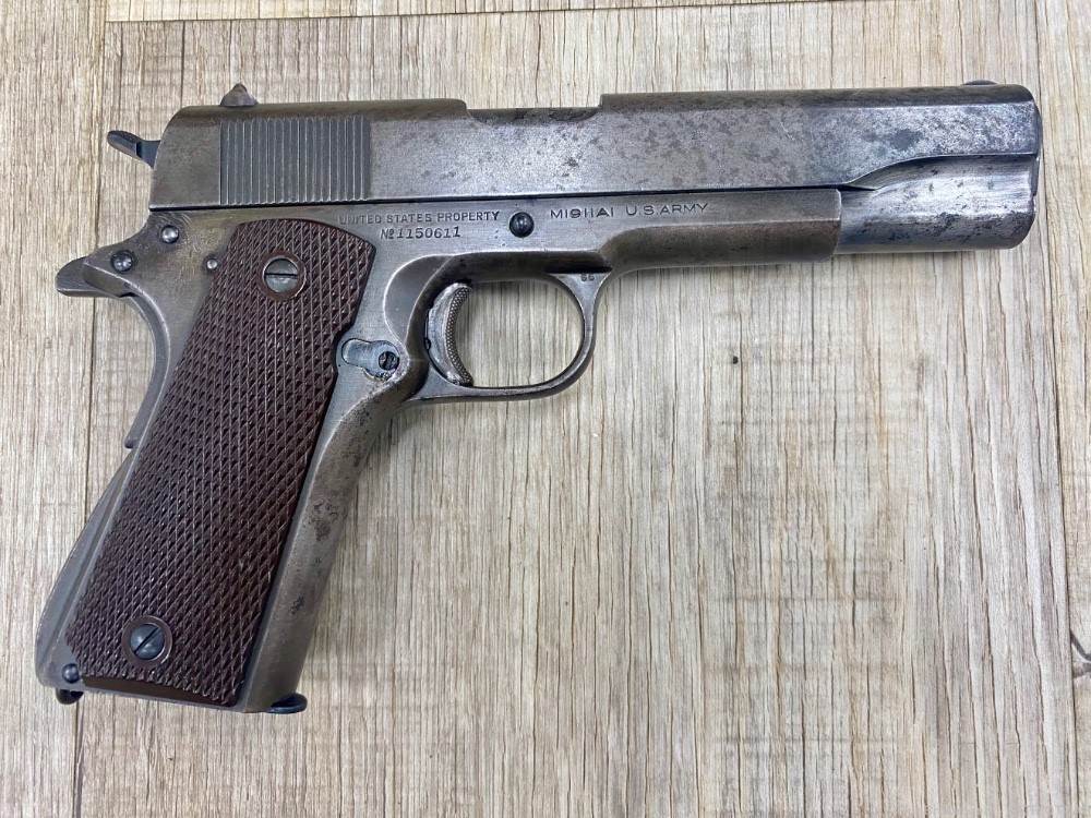 RARE 1943 US Army WWII COLT M1911A1 .45ACP (PENNY AUCTION)-img-0