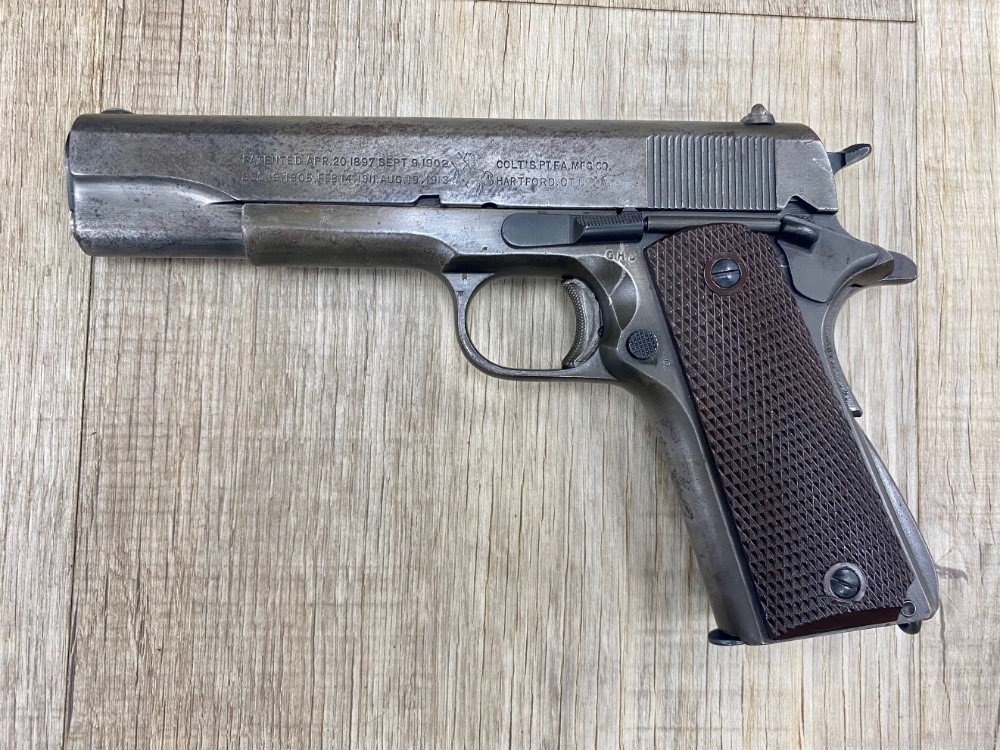 RARE 1943 US Army WWII COLT M1911A1 .45ACP (PENNY AUCTION)-img-1