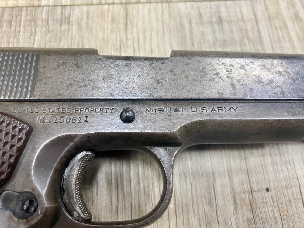 RARE 1943 US Army WWII COLT M1911A1 .45ACP (PENNY AUCTION)-img-2