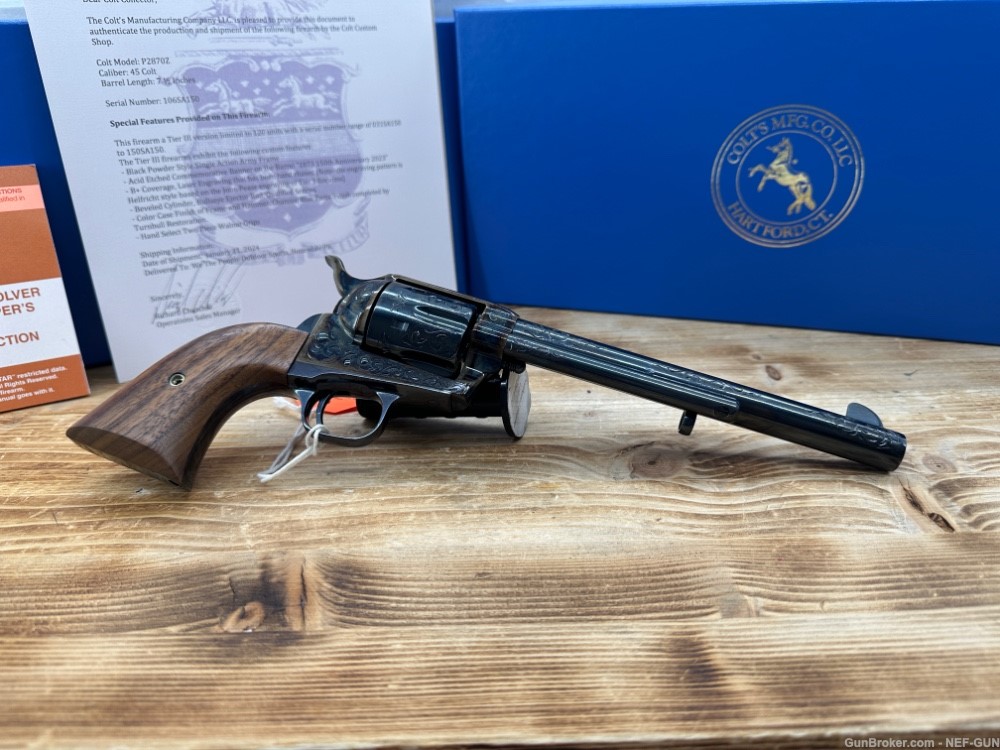 Colt Single Action Army 150th Anniversary 1 of 120 #106 CUSTOM SHOP-img-7