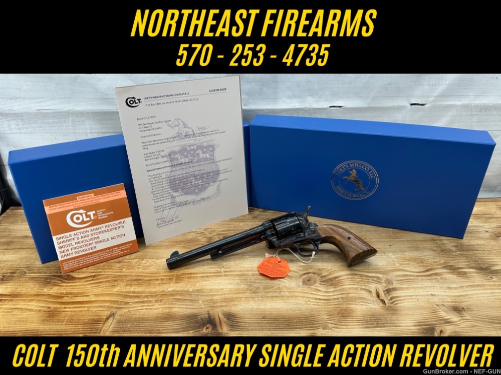 Colt Single Action Army 150th Anniversary 1 of 120 #106 CUSTOM SHOP-img-0