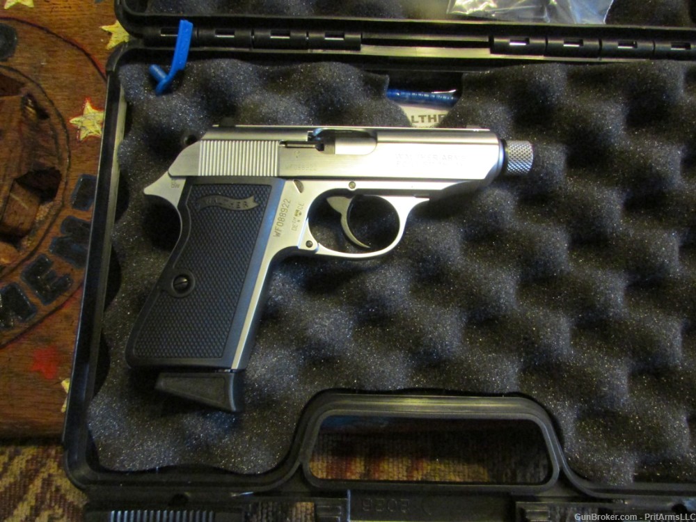 WALTHER PPK/S, NICKLE, 22LR-img-0