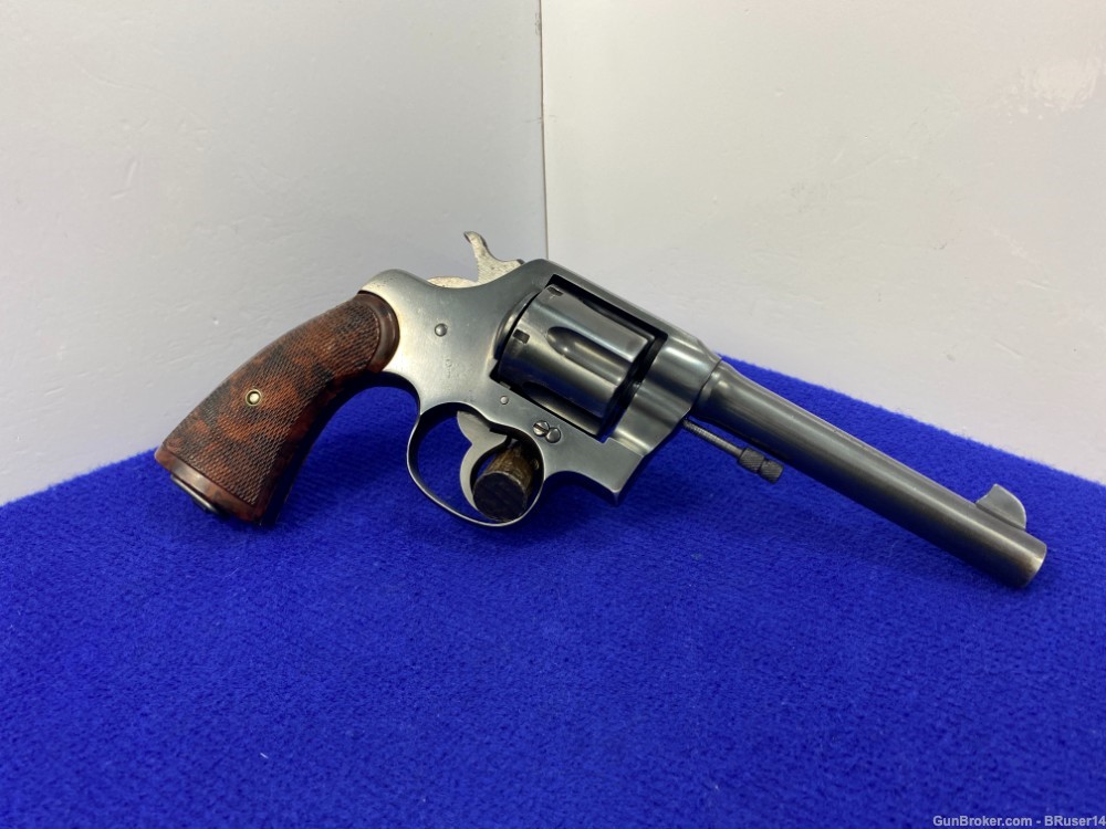 1920 Colt New Service US Army 1917 .45 ACP Blue *HISTORICAL COLT REVOLVER*-img-11