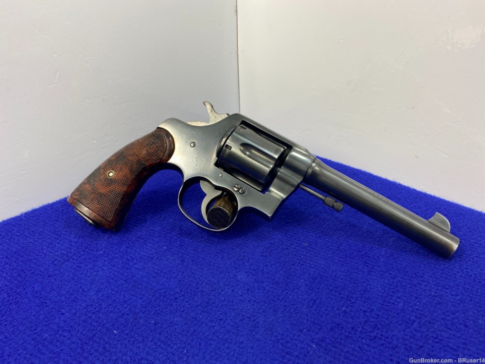 1920 Colt New Service US Army 1917 .45 ACP Blue *HISTORICAL COLT REVOLVER*-img-12