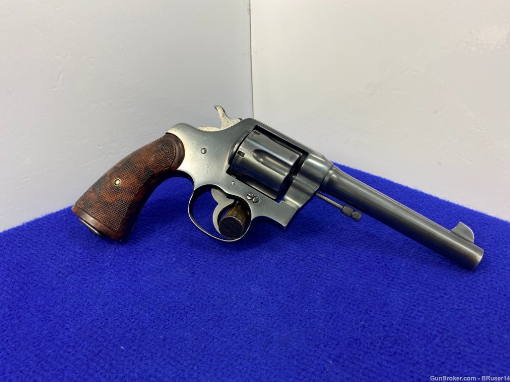 1920 Colt New Service US Army 1917 .45 ACP Blue *HISTORICAL COLT REVOLVER*-img-10