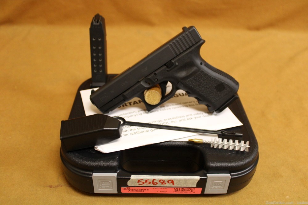 PENNY! Glock 19 Gen 3 w/ Box, 2 Mags (9mm Pistol, 15+1, Black) UI1950203-img-0