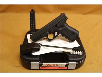 PENNY! Glock 19 Gen 3 w/ Box, 2 Mags (9mm Pistol, 15+1, Black) UI1950203