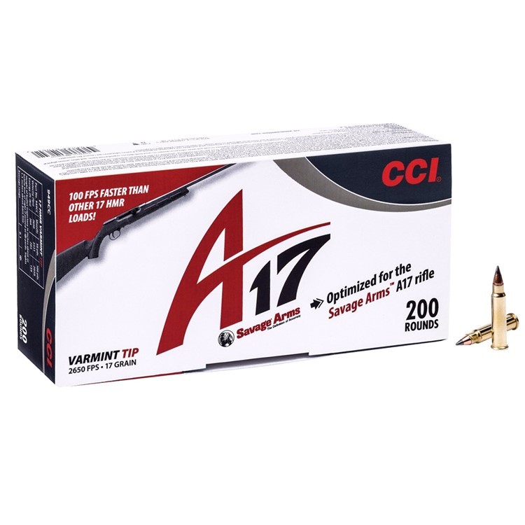 CCI/Speer A17 17HMR 17Gr Varmint Tip Ammo (949CC)-img-1