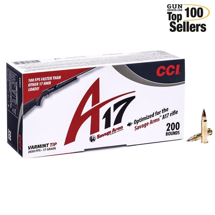 CCI/Speer A17 17HMR 17Gr Varmint Tip Ammo (949CC)-img-0